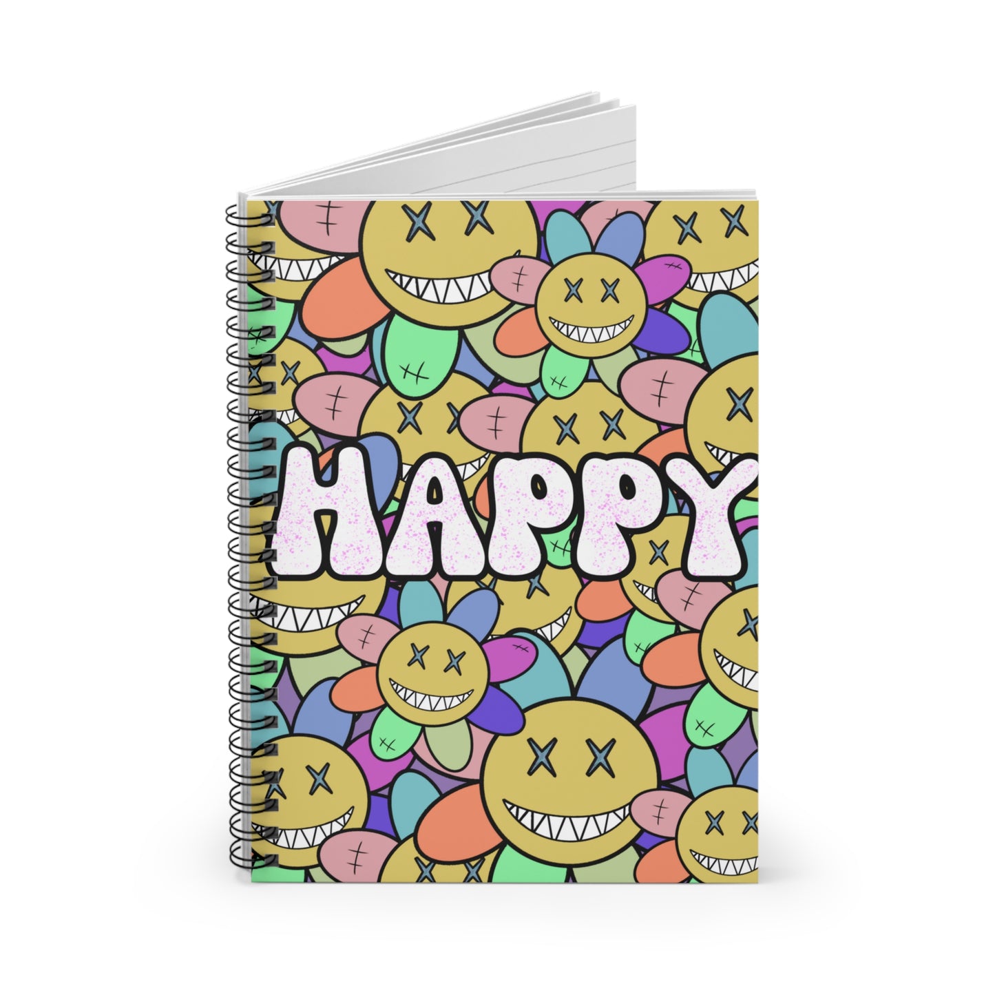 Happy - Spiral Notebook