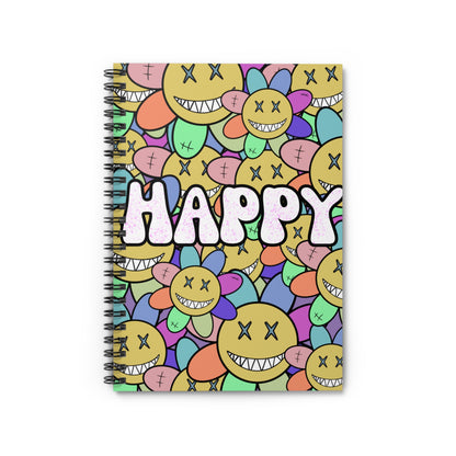 Happy - Spiral Notebook