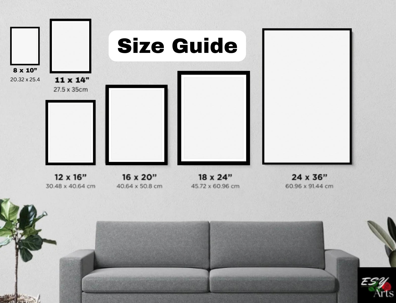 Wall Art Size guide