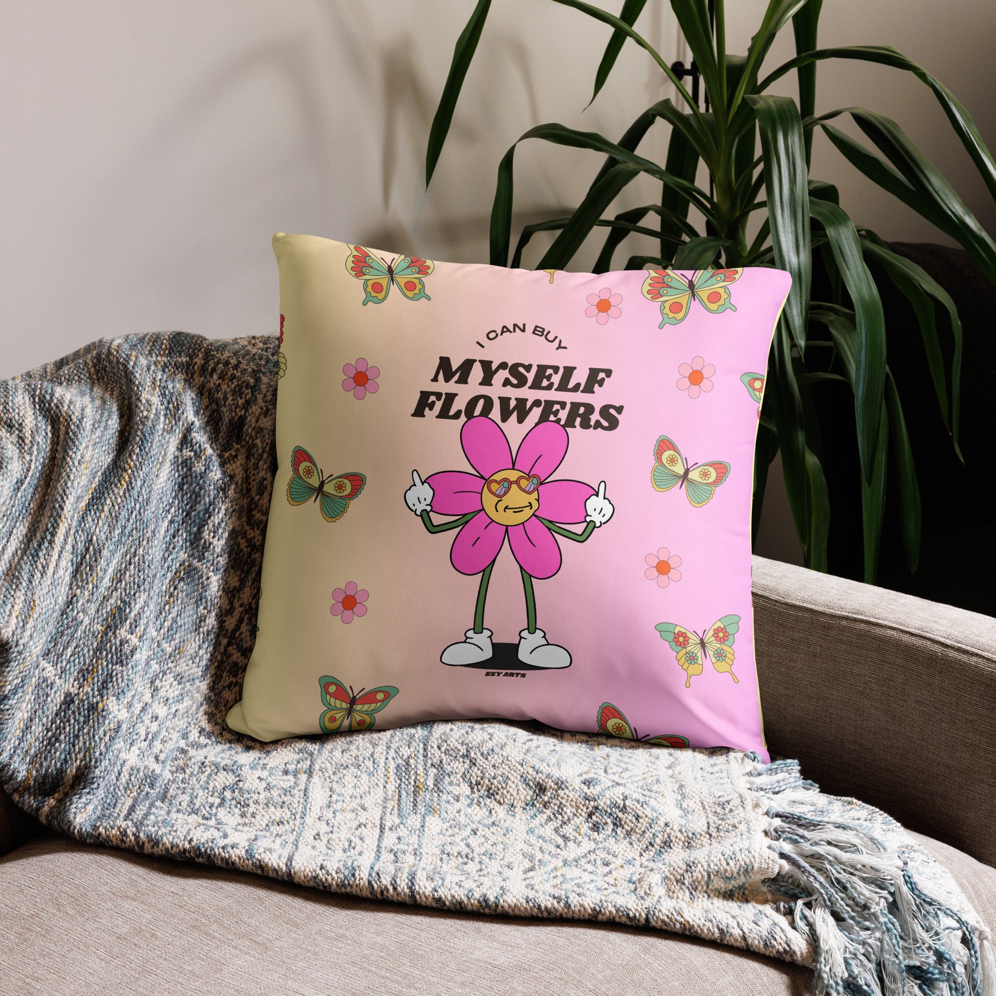 Cartoon flower Pillow