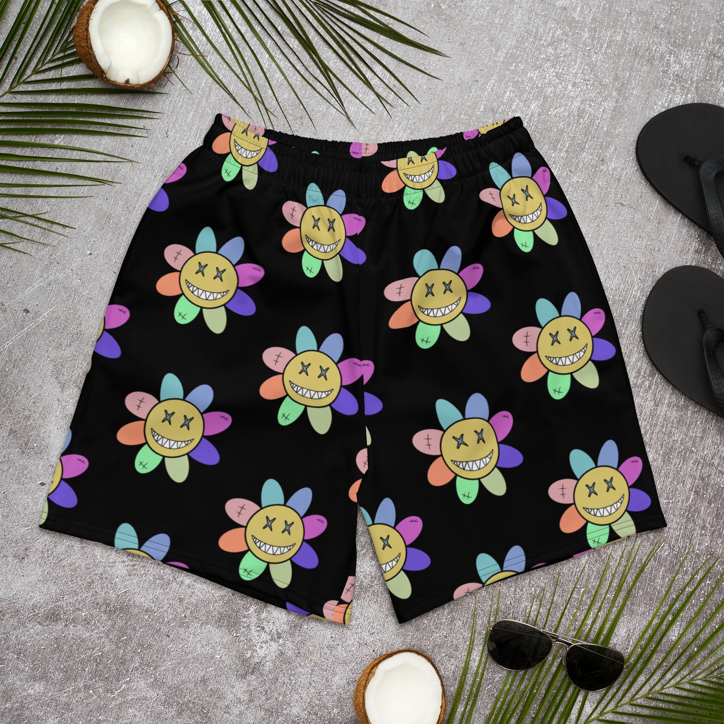 Crazy Floral- Men's Recycled Shorts