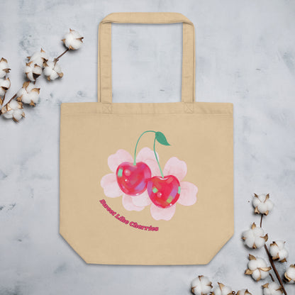 Sweet Like Cherries - Organic Cotton Tote Bag