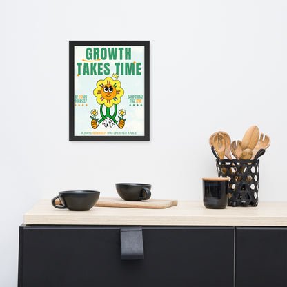 Growth Takes Time inspirational wall art