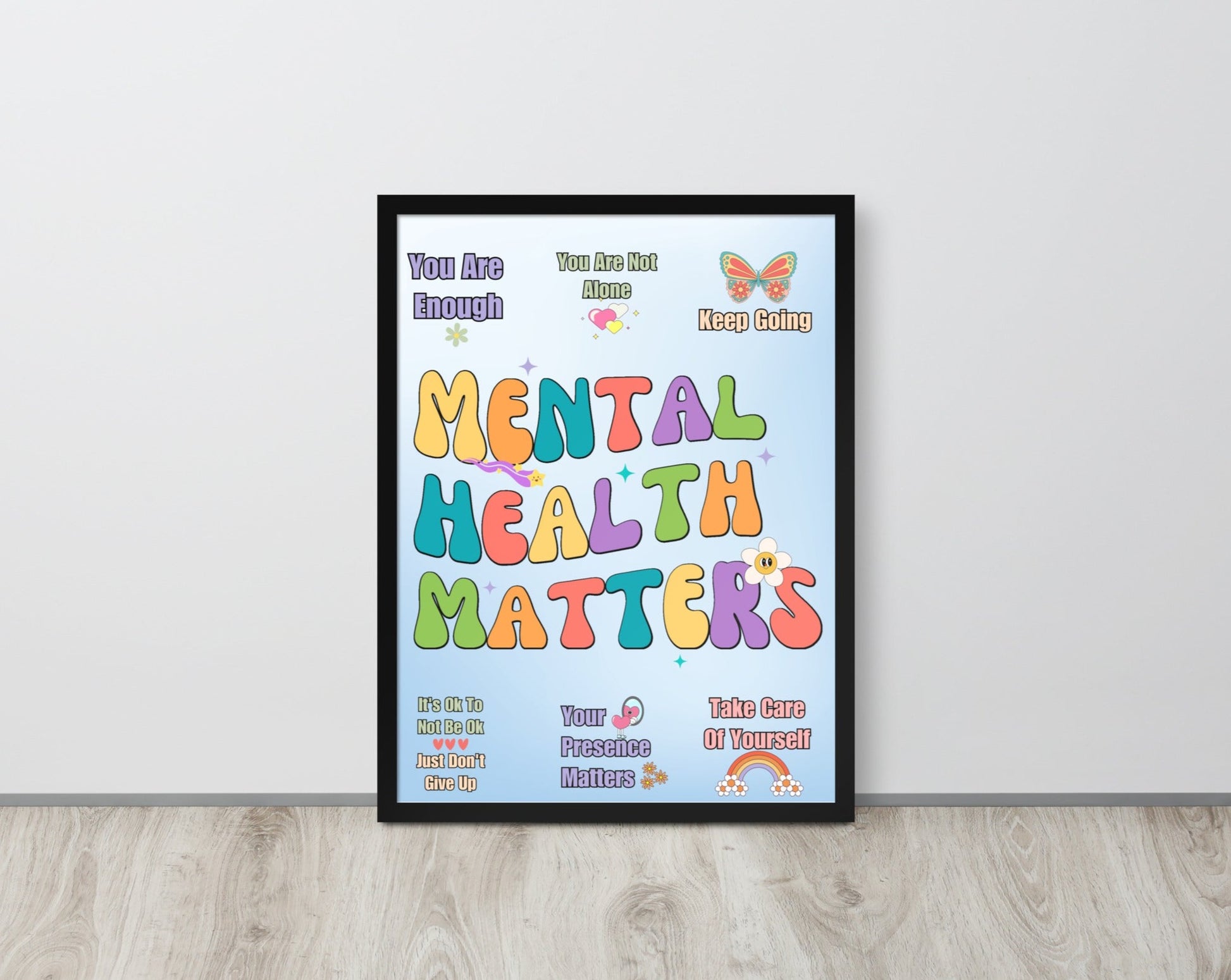 Mental health matters wall art