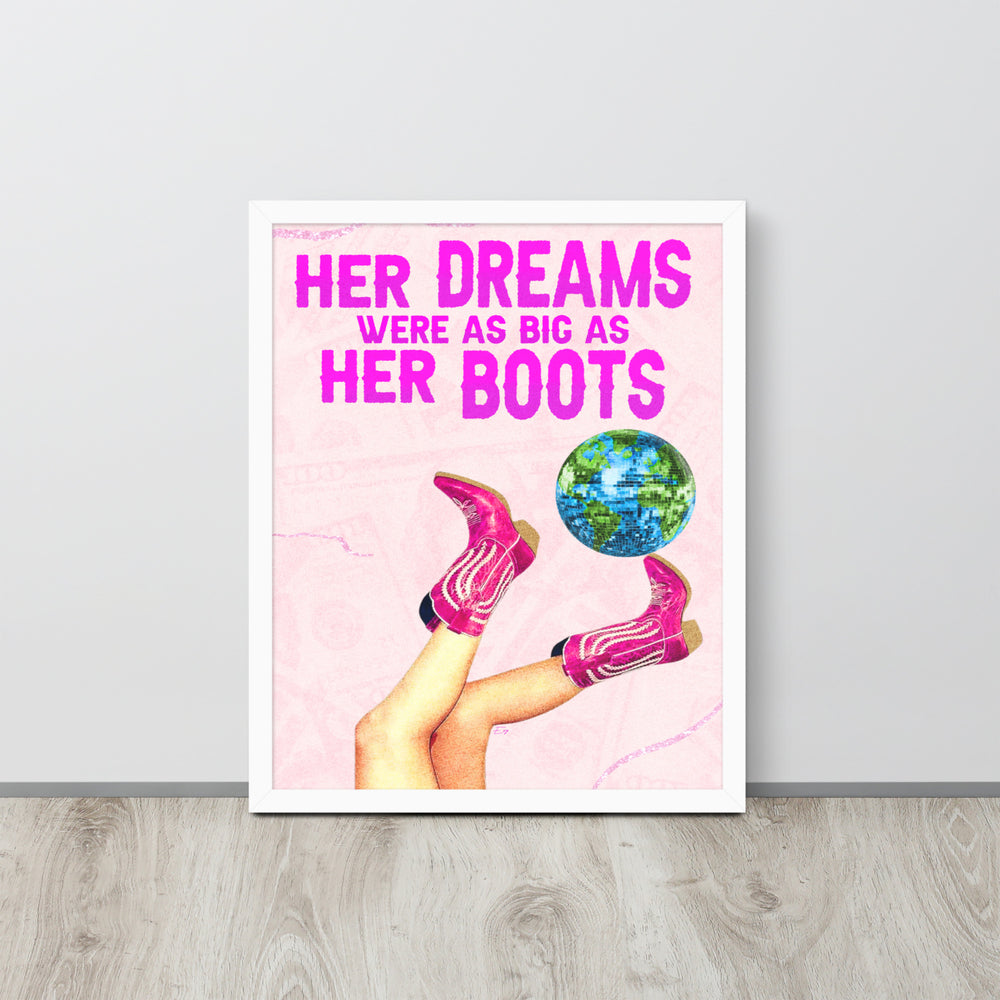 Cowgirl boots Wall Art