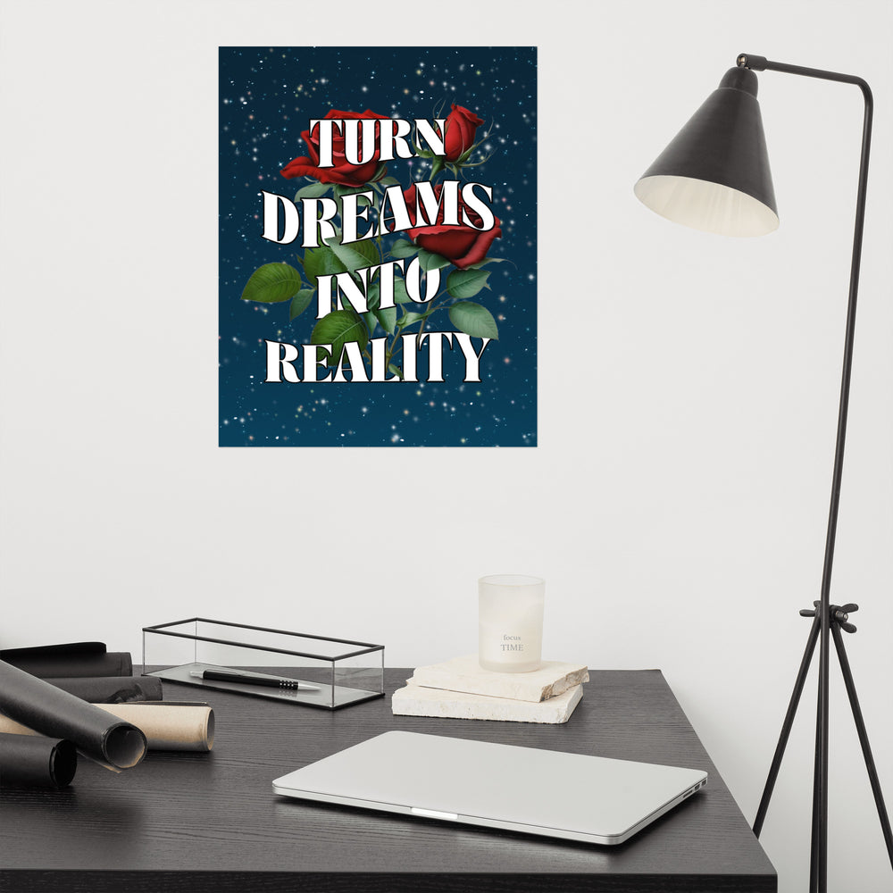 Turn dreams into reality wall art