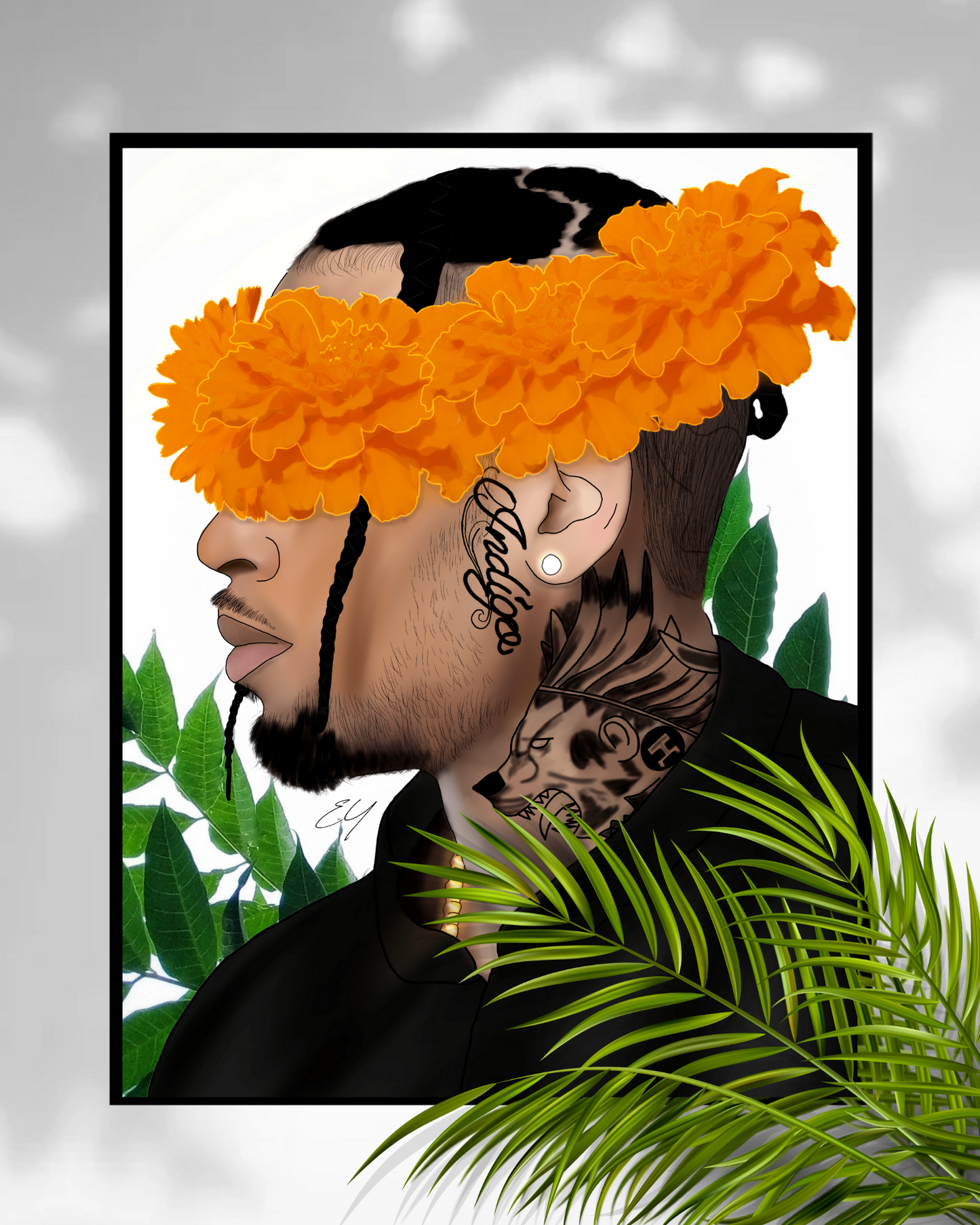 Chris Brown Framed Poster