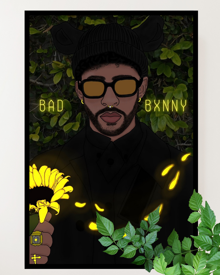 Bad Bunny Framed Poster