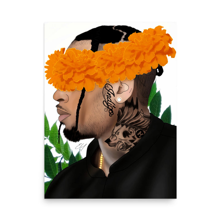 Chris Breezy Poster Print