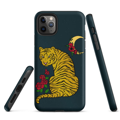 TIGER AND MOON - IPHONE CASE